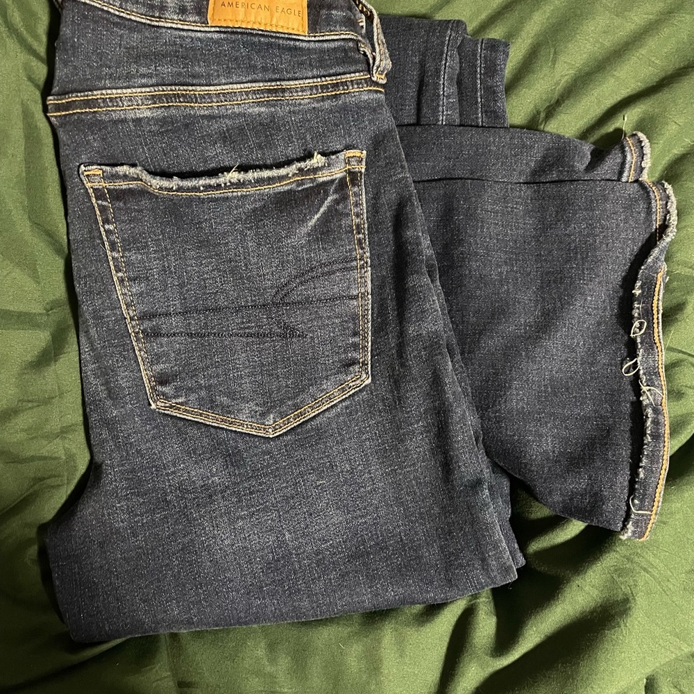 American Eagle High-Rise Skinny Kick Jeans